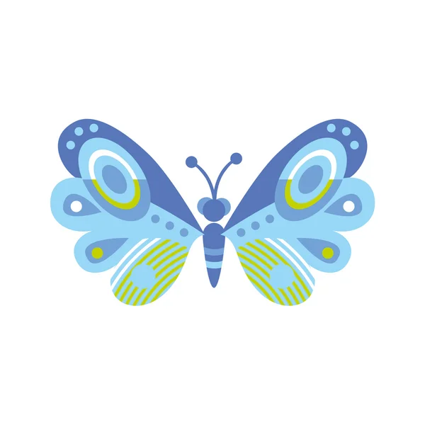 Una ilustración de vector de mariposa geometría — Vector de stock
