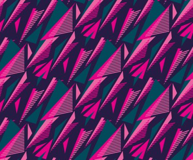 pembe parlak renk sorunsuz kumaş örneği. geometrik desen swa