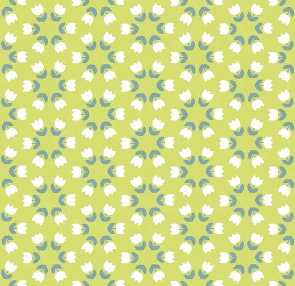 Couleur claire tulipe motif vectoriel sans couture — Image vectorielle