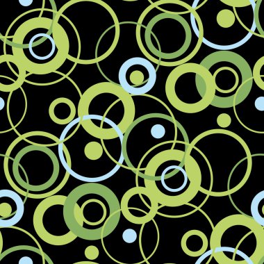 yüzük ve sirk sorunsuz vintage vektör desen siyah backgro