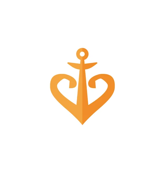 Concept anchor icon, vector illustration — Stock Vector