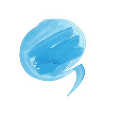 kabarcık soyut tasarım öğesi konuş. suluboya el çekilmiş tinden