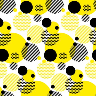 Beyaz arka plan geometri daire renk sorunsuz kumaş örneği. g