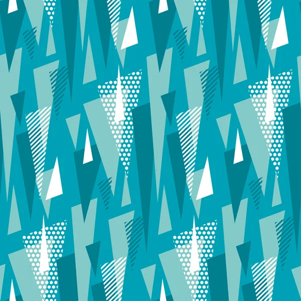 Muestra de tela transparente de color brillante triángulo de fondo azul. g) — Vector de stock