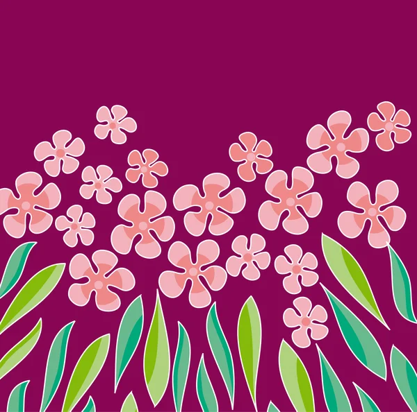 Pembe renkli çiçekler öğesi tasarım. çiçek vektör çizim — Stok Vektör