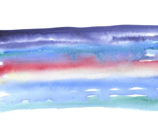 Gökyüzü arka plan suluboya el çizilen illüstrasyon — Stok fotoğraf