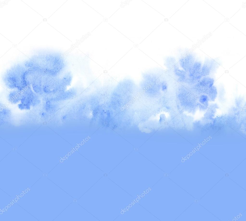 雲空背景の水彩画手で描いたイラスト — ストック写真 © galyna #116031842