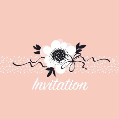 soluk renk soyut gül çiçek kartı şablonu. vektör çizim Il