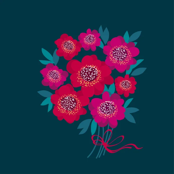 Decoratieve camellia bloemen boeket. vectorillustratie — Stockvector