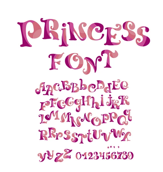 Alfabeto ABC estilo criança para crianças lettering. ilustração vetorial —  Vetores de Stock