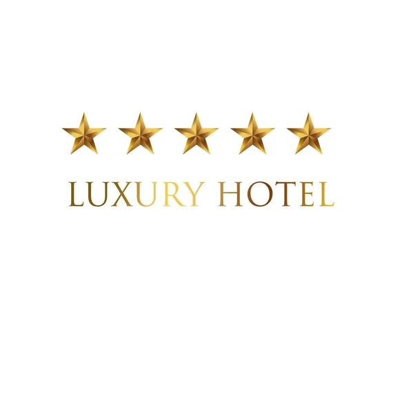 Hotel cinco estrelas Gold icon vector eps10. Estrelas amarelas pictograma a — Vetor de Stock