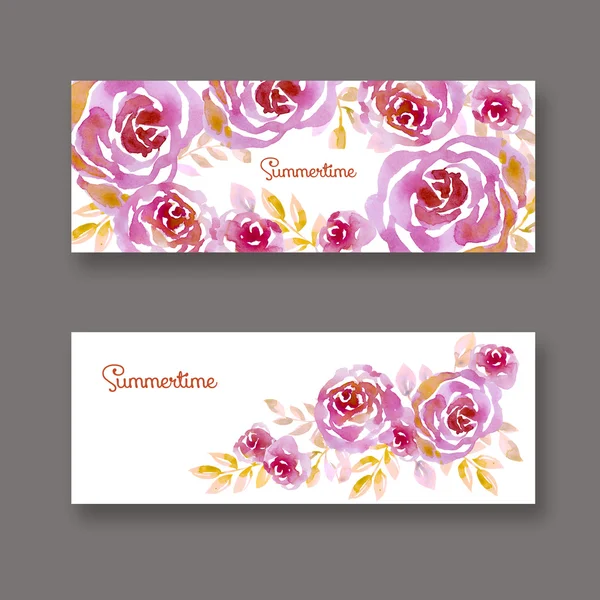 Pastel elegant rosy floral on white background. card template. w — Stock Photo, Image