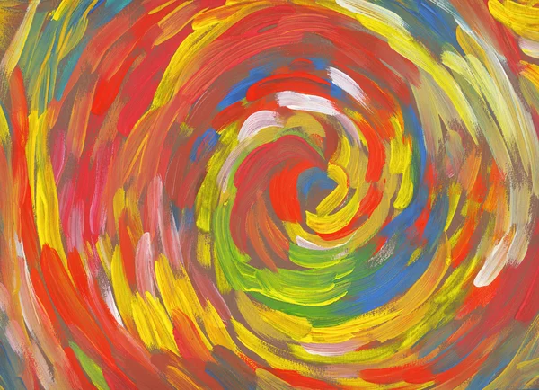 Spiral  red background hand drawn paint. abstract flame inspired Stock Image