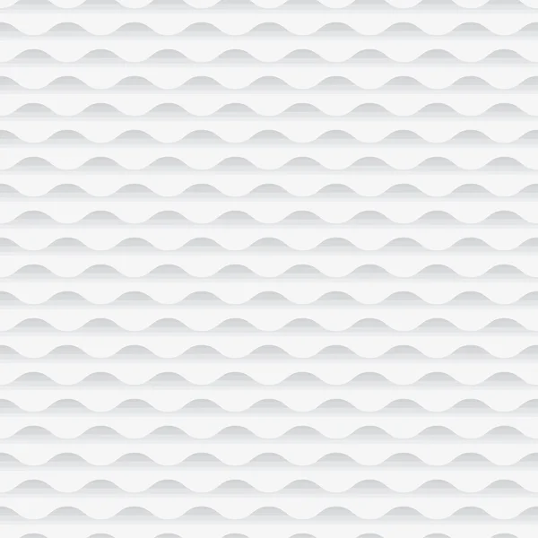 Motif sans couture d'onde de géométrie gris clair. eau de mer surface 3d — Image vectorielle