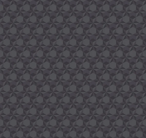 Textury 3d iluze tmavě šedá vzor bezešvé. vektorový illustrat — Stockový vektor