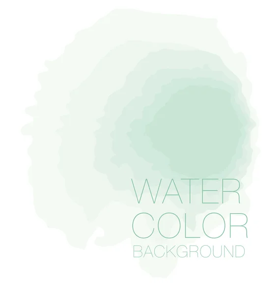 自然なパステルグリーン水彩画の背景、ベクトル背景、di — ストックベクタ