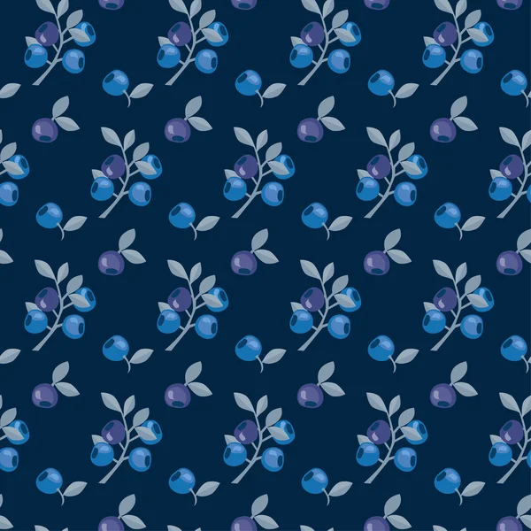 Beeren Vektor Hintergrund Illustration. Blaubeere, Blaubeere imag — Stockvektor