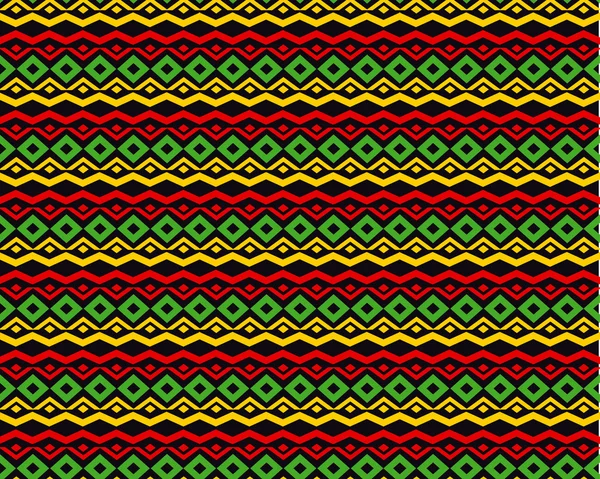 Klassieke reggae muziek een achtergrond kleur. Jamaica naadloze patroon — Stockvector