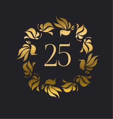 çiçek dekoratif düz kuş ve tropikal bitki, vektör illustrat