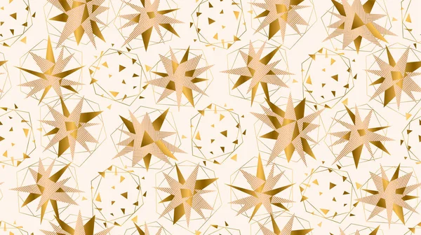 Рождественский Тендер Элегантный Бледно Розовый Золотые Звезды Плавный Узор Фона — стоковый вектор