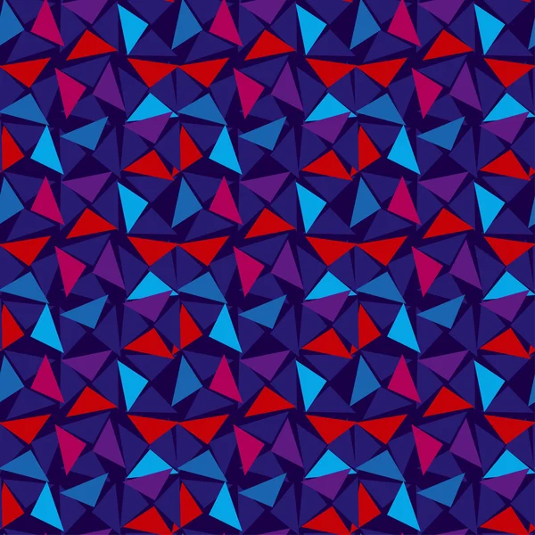 Бесшовный векторный геометрический узор. треугольный вибрационный ковер фон — стоковый вектор
