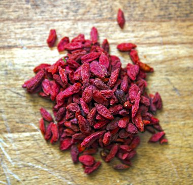 Goji meyveleri yakın çekim