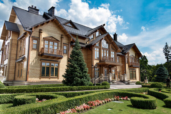 The territory of the estate of Yanukovych Mezhyhirya near the city of Kiev. Ukraine. August 2015