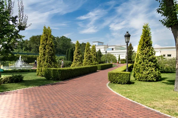 Territorio Finca Yanukovich Mezhyhirya Cerca Ciudad Kiev Ucrania Agosto 2015 — Foto de Stock