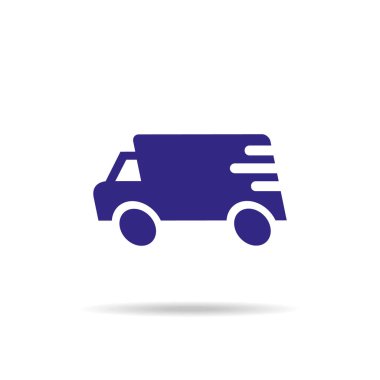 Beyaz arka planda hızlı dağıtım simgesi. Vektör illüstrasyonu