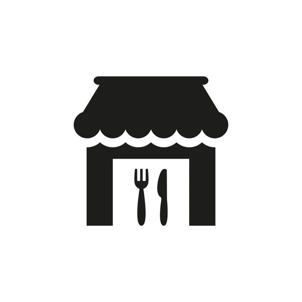 Restaurant Symbol Auf Weißem Hintergrund Vektorillustration — Stockvektor