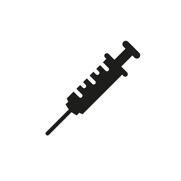 Syringe Icon White Background Vector Illustration — Stock Vector