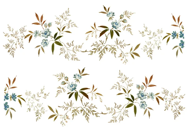 Diseño floral hecho a mano Imagen De Stock