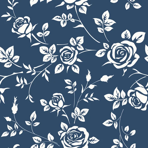 Fondo de pantalla sin costuras con rosas — Vector de stock