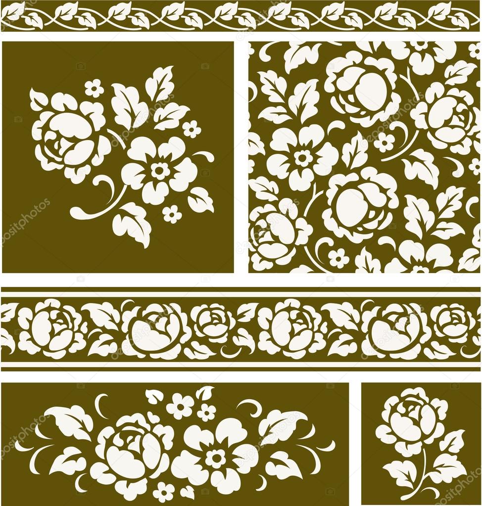 floral seamless patterns