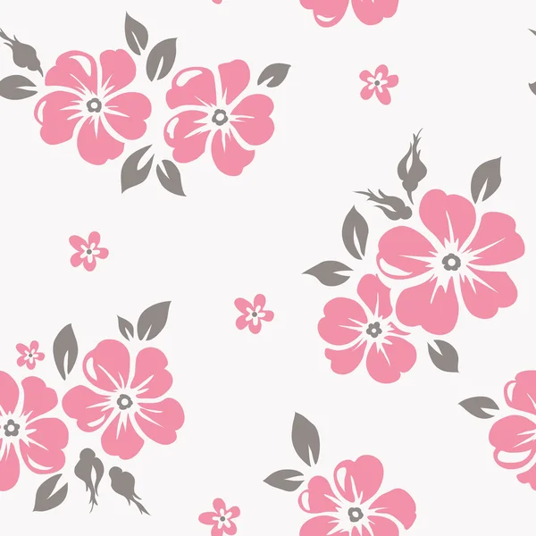 Seamless pattern with flowers — Stock Vector