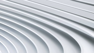 Soyut Beyaz Mimarlık Geçmişi. Minimum Geometrik Dalga Duvar Kağıdı. Beyaz Daire Binası 'nın 3 boyutlu tasviri. Modern Geometrik Duvar Kağıdı. Fütürist Teknoloji