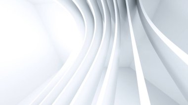 Soyut Beyaz Mimarlık Geçmişi. Minimum Geometrik Dalga Duvar Kağıdı. Beyaz Daire Binası 'nın 3 boyutlu tasviri. Modern Geometrik Duvar Kağıdı. Fütürist Teknoloji