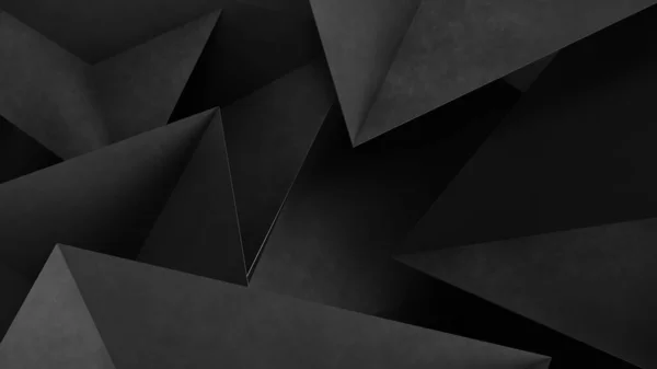 Formas Geométricas Grises Abstractas Triángulos Fondo Hormigón Renderizado — Foto de Stock