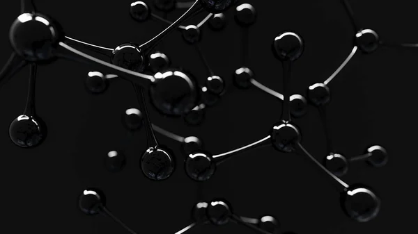 Diseño Moléculas Abstractas Átomos Antecedentes Abstractos Para Banner Volante Ciencia — Foto de Stock
