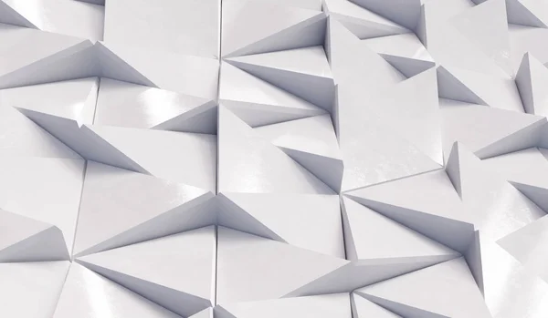 Αφηρημένο Τριγωνικό Φόντο Λευκά Τρίγωνα Γεωμετρική Απόδοση — Φωτογραφία Αρχείου