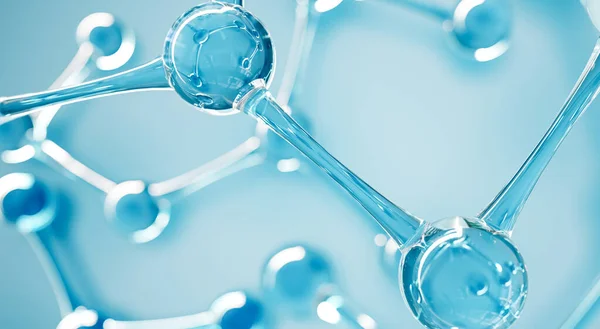Абстрактные Молекулы Воды Наука Медицинское Образование Формула Атомов Абстрактный Фон — стоковое фото