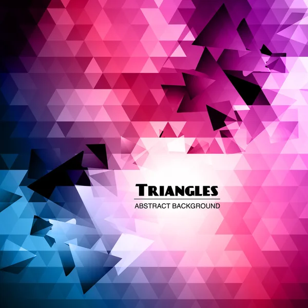 Abstract Triangular Mosaic Background — Stock Vector