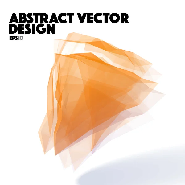 オレンジ色の抽象的なベクトルのデザイン要素 — ストックベクタ