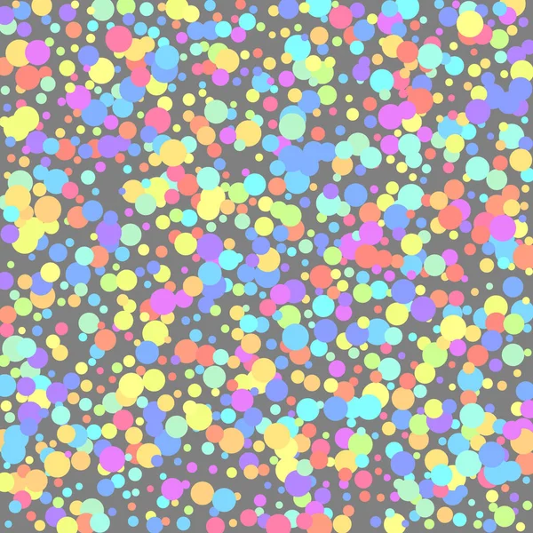 Fond Confettis Ronds Confettis Isolés Vectoriels Pastel Sur Fond Gris — Image vectorielle