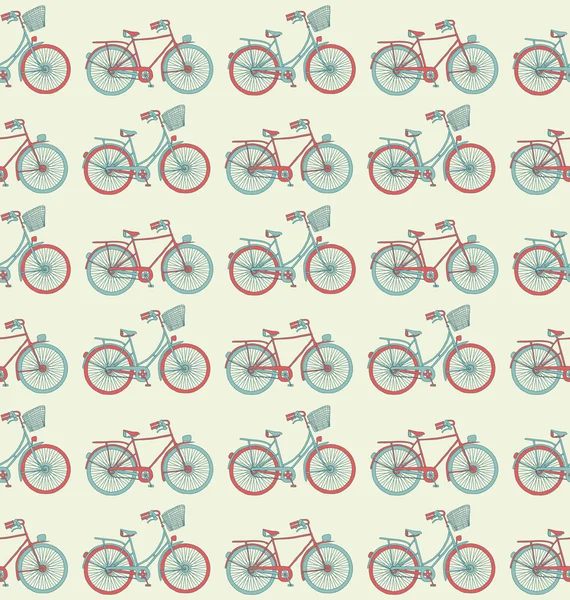 Bike Seampless Pattern — Stock Vector