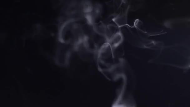 Fumo Bianco Chiaro Rallentatore Astratto Fumo Nuvola Nebbia Fredda Sfondo — Video Stock
