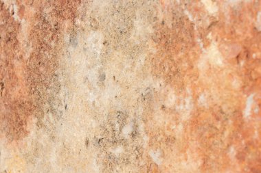 Taş beton duvar dokusu. Çatlak kum tuğlası. Pastel arkaplan sağlam. 