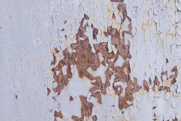 Old Weathered Rusty Concrete Wall Cracked Peeling Paint Seamless Grunge — Stock Photo, Image