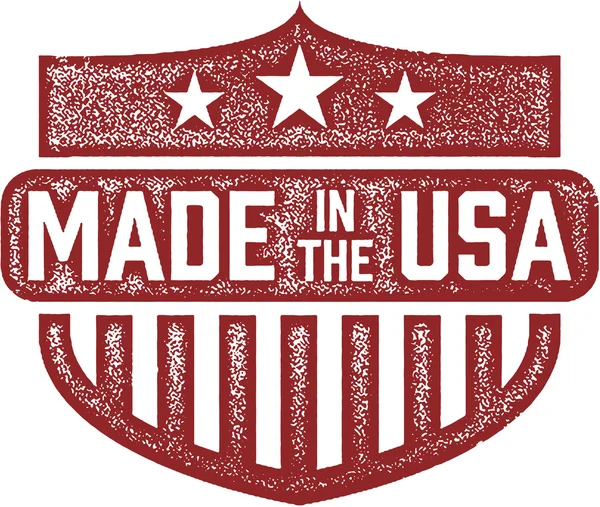 Vintage Made in the USA Sello — Vector de stock