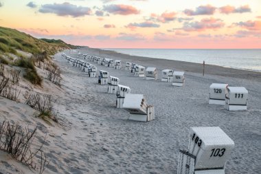 Sylt, Almanya 'daki Sahil Sandalyeleri